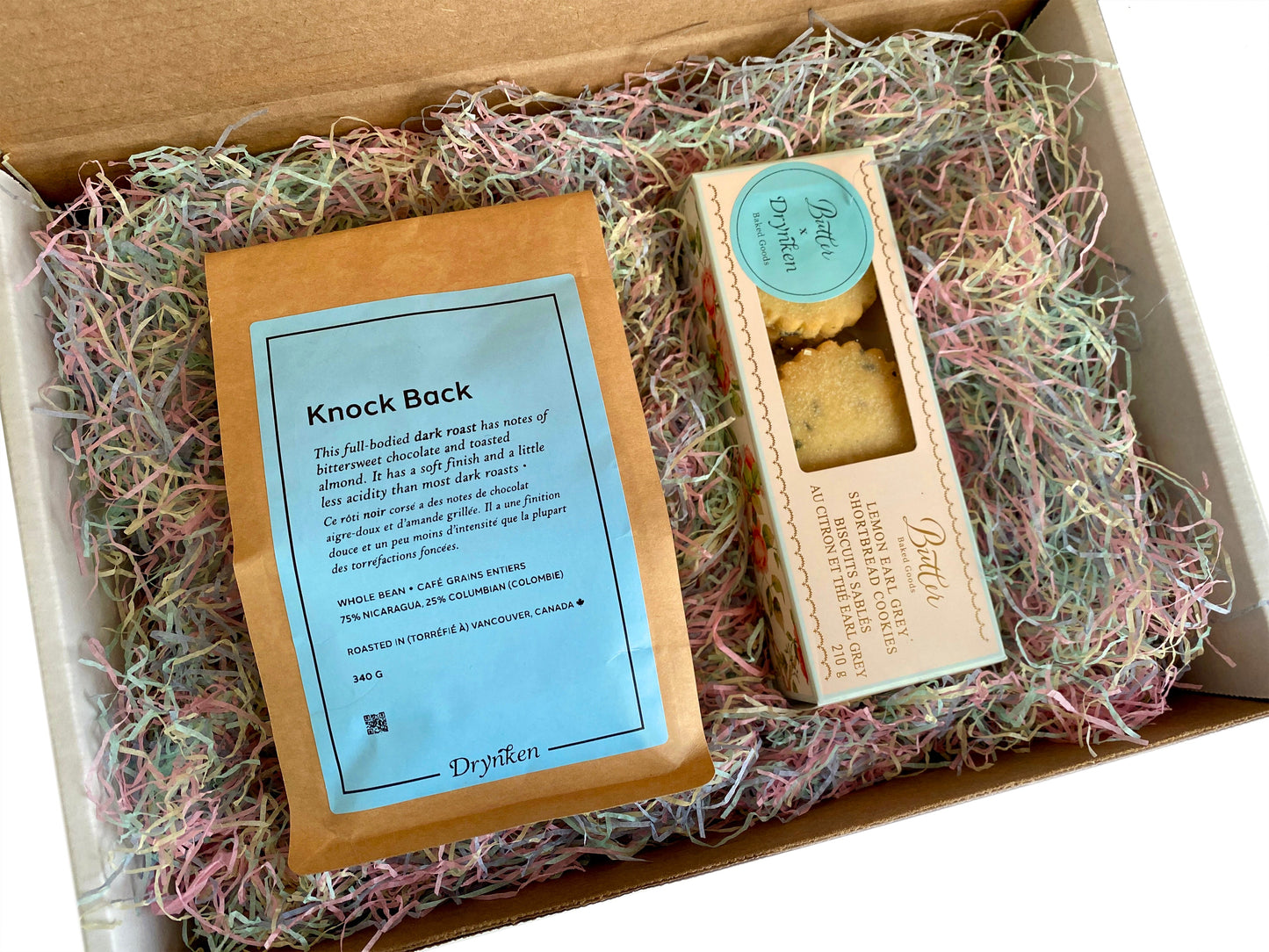 Knockback Coffee & Lemon Earl Grey Shortbread Gift Set