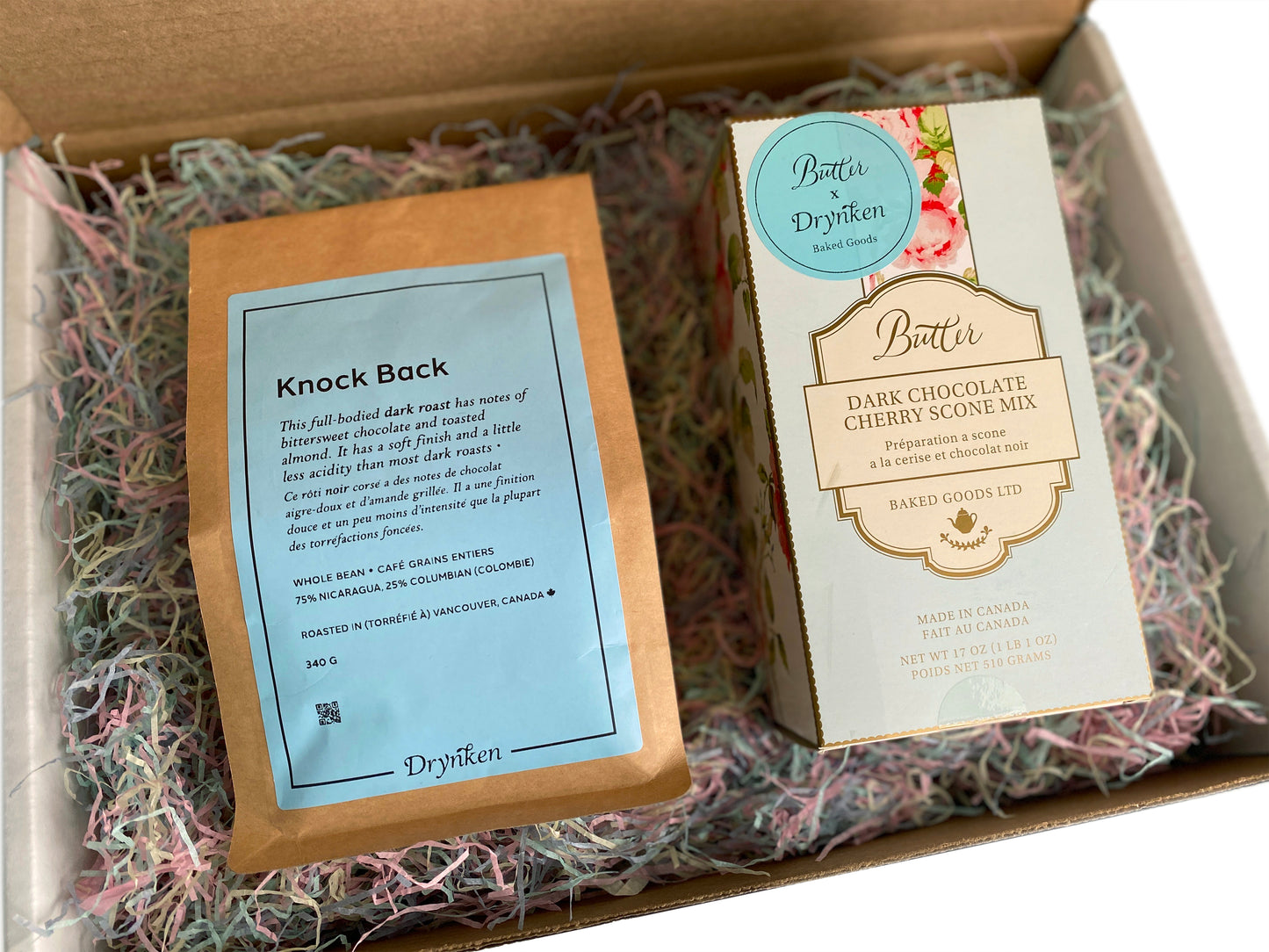 Knockback Coffee & Dark Chocolate Cherry Scone Mix Gift Set